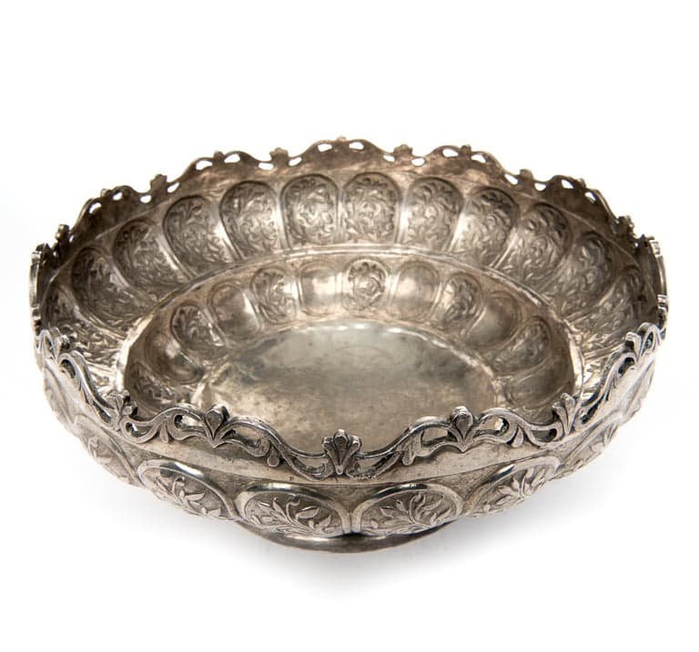 Decorative Pewter Bowl