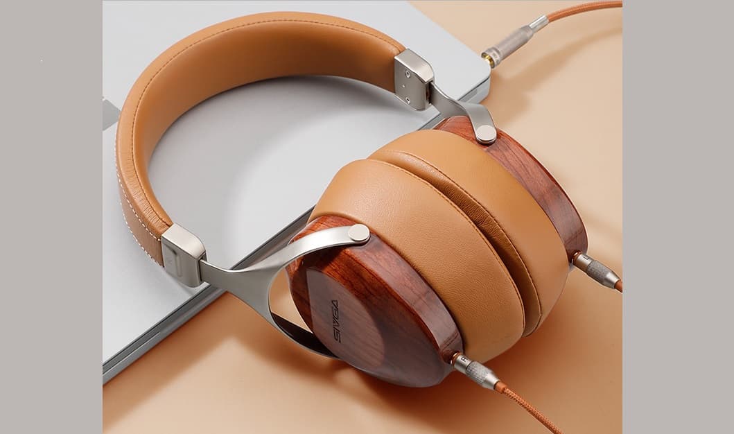 Leather Cord Wrap Headphones