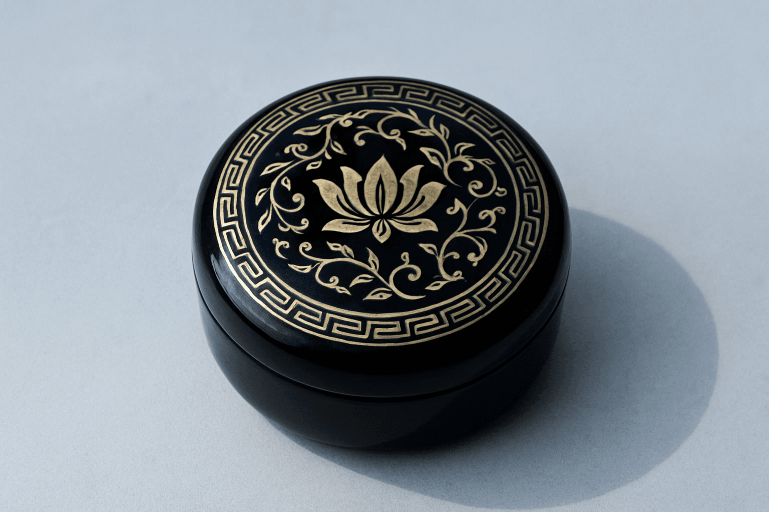 Black Lacquer Trinket Box